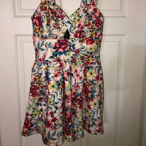 Material Girl Floral Romper